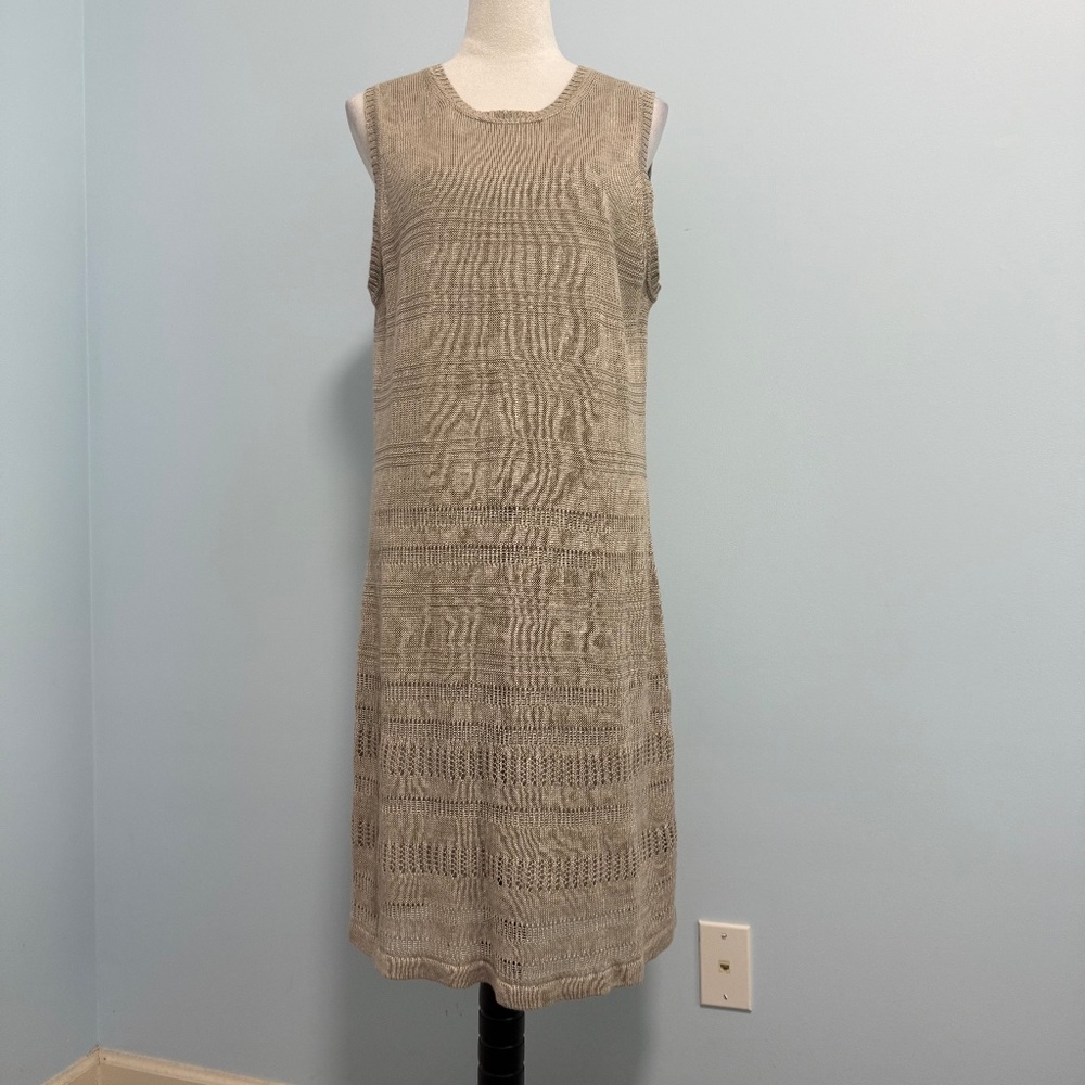 Tommy Bahama Women’s‎ Linen Cedar Pointelle Knitted Dress Size XL